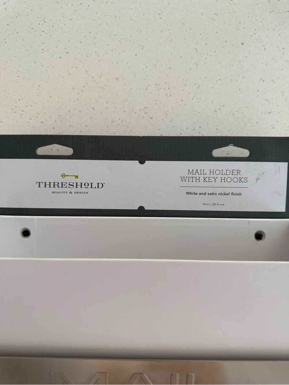 Threshold Mail Holder With Key Hooks